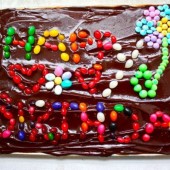 Chocolate chip birthday cake