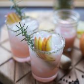 Autumn Glory apple margaritas with rosemary and black pepper